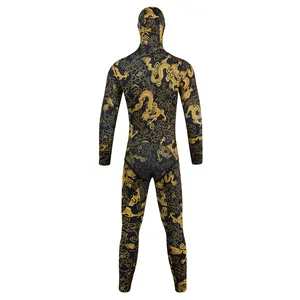 Divestar Wetsuit spearfishing Yamamoto Neoprene lặn Camo câu cá wetsuits lớp phủ titan lót GBS bơi phù hợp với 3mm 5mm