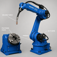 Station de soudage robotisée 6 axes YASKAWA AR1440, positionneur clé en main pour soudage à l'arc de tuyaux, contrôleur YRC1000, servo-électrique