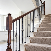 Nouveau design moderne, vente en gros, balustres en fer forgé de haute qualité blanc, gris, doré pour balustrades et escaliers de villas et appartements