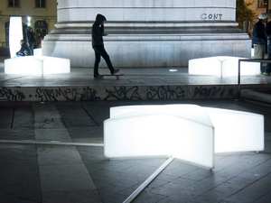 Gran estrella de cinco puntas en forma de decoración de Navidad lindo cambio de color rgb brillo en la silla muebles de jardín de luz led banco - Product Image 5