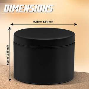 100ml 120ml 150ml 200ml 250ml 300ml 4oz 8oz Black Plastic Jar <b>Pet</b> Supplement <b>Food</b> <b>Container</b> <b>Food</b> Jar with Custom Plastic Lid - Product Image 2