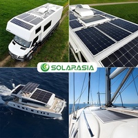 Panel Solar Flexible de 48v con Forma Personalizada, 400w 500w 520w 550w, Monocristalino, IP68, Paneles Flexibles Impermeables para Techos Comerciales