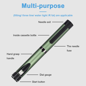 Stylo injecteur facial <span class=keywords><strong>V</strong></span> <span class=keywords><strong>Line</strong></span> V1 pour médicaments liquides, construction métal/plastique, forme ronde, couvercle hermétique, Henan - Product Image 4