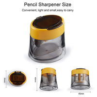 Meilleurs accessoires de papeterie sacapuntas escolar taille-crayons manuels transparents compacts nouveauté taille-crayon scolaire pour enfants