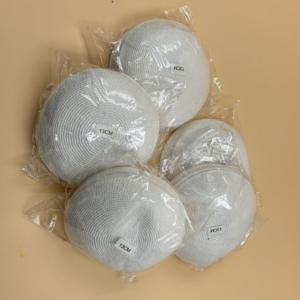 DMC Kippah 22cm blanco hecho a mano de ganchillo de punto <span class=keywords><strong>Kipa</strong></span> sombreros de fiesta festivos para adultos para escenas de negocios al aire libre - Product Image 1