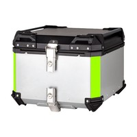 Vente en gros de boîtes latérales pour moto 45L, boîte supérieure en alliage d'aluminium pour moto, bagages de voyage, boîte de rangement arrière