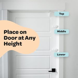 Serratura di <span class=keywords><strong>Sicurezza</strong></span> per Armadietti in Plastica a Scatto, Infrangibile dai Bambini, Nessun Attrezzo/Adesivo Richiesto (1 Pezzo) - Product Image 2