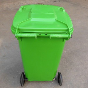 Plastic Trash Can 240L <b>Square</b> Outdoor Waste <b>Bin</b> With Lid HDPE Material - Product Image 2