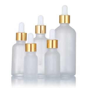 투명 10ml 15ml 30ml 100ml 에센셜 오일 디스펜서 병 헤어 오일 점안제 팩 100pcs 최소 주문 골드 스포이드 - Product Image 5