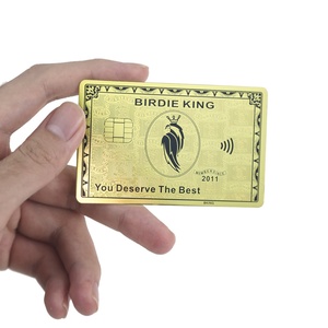 Tarjeta de Crédito de Metal Personalizada con Clip para Regalo, Impresión de Banda Magnética, Tarjeta de Crédito en Blanco para Grabado Láser - Product Image 1