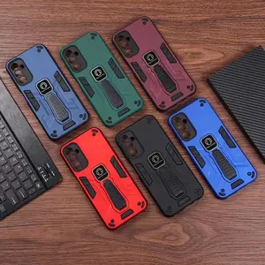 Mobile phone case factory-batch anti-slip and anti-fall two-in-one magnetic back cover holder mobile phone case for Android