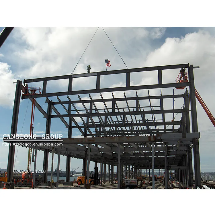 low cost prefabricated light steel structure industrial shed buildings warehouse with construction