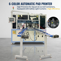 Machine d'impression rotative automatique pour flacons carrés en PET pour médicaments, bouteilles d'échantillons d'huile d'olive en verre, flacons de lotion en plastique