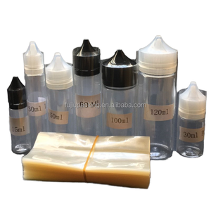 투명 PVC 열 수축 랩 광택 표면 부드러운 천공 수축 밴드 투명 30ml 유리 스포이드 병 - Product Image 4