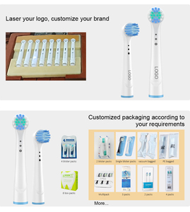 Têtes de <span class=keywords><strong>brosse</strong></span> de rechange pour le nettoyage doux des dents sensibles en nylon Dupont moyen adaptées à la tête de <span class=keywords><strong>brosse</strong></span> à dents électrique orale - Product Image 4