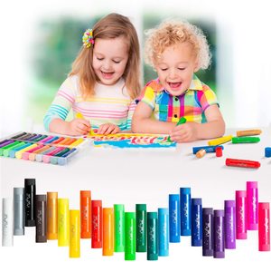 Colori assortiti bastoncini di vernice Tempera lavabili pastello setoso pastello a olio per bambini che disegnano fai da te - Product Image 2