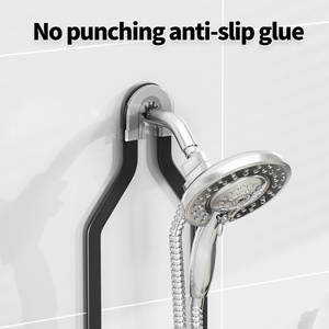 Organizzatore per Doccia in Metallo Nero con Portasapone, Supporto Appendibile per Doccia - Product Image 4