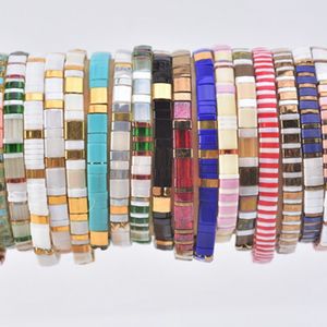 Pulsera <span class=keywords><strong>de</strong></span> cuentas <span class=keywords><strong>de</strong></span> tila plana Bohemia <span class=keywords><strong>miyuki</strong></span>, joyería colorida hecha a mano, <span class=keywords><strong>venta</strong></span> <span class=keywords><strong>al</strong></span> <span class=keywords><strong>por</strong></span> <span class=keywords><strong>mayor</strong></span> - Product Image 4