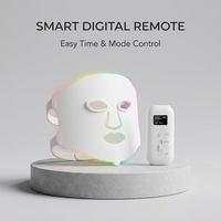 Masque facial LED EYCO personnalisé en silicone souple pour photothérapie NIR, masque facial LED infrarouge PDT pour la beauté, vente OEM