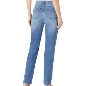 Jeans de mezclilla de moda 2025 de gran venta, estilo oversize, personalizados, casuales, de tiro alto, lavado ácido, holgados y rectos para mujer - Product Image 2