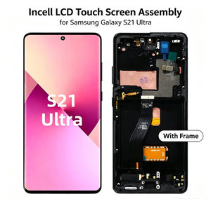 Pantalla Táctil LCD Incell al por Mayor con Marco para <span class=keywords><strong>Samsung</strong></span> <span class=keywords><strong>Galaxy</strong></span> <span class=keywords><strong>S21</strong></span> Ultra, Piezas de Repuesto, <span class=keywords><strong>1</strong></span> Año de Garantía - Product Image 1