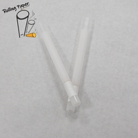 Papier à rouler non blanchi pour cigarettes, tube en papier à rouler avec embout en verre transparent, logo personnalisé, papier à rouler blanchi pour cigarettes