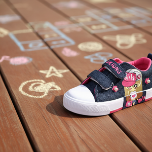 <span class=keywords><strong>Scarpe</strong></span> da ginnastica in tela per bambine, nuove sneakers primaverili in denim traspiranti, <span class=keywords><strong>scarpe</strong></span> sportive da principessa - Product Image 6