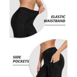 FOXA Leggings de natación para mujer, de cintura alta, con bolsillos, para natación, buceo, pantalones de poliéster elásticos de longitud completa - Product Image 5