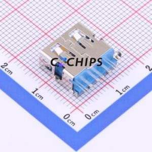 ST-030-020-10GB USB Connector SMD Connector ( Connector Type: Type-A )( Gender: Female )( Mounting Type: Sink Board ) - Product Image 2