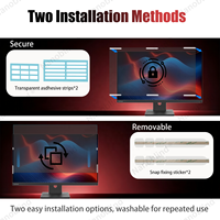 Filter Privasi OEM untuk Monitor Lenovo 24 Inch 16:9 Anti Silau Pengurang Cahaya Biru Pelindung Layar dengan Dudukan Geser