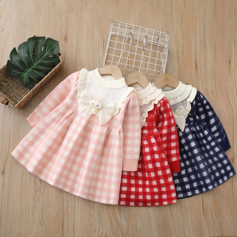 Winter Woolen Girl Dress Woolen Party Wear Baby Girl Clothes Online Knitted Merino Wool Winter Woolen Girl Dress Woolen Party Wear Baby Girl Clothes Online Knitted Merino Wool