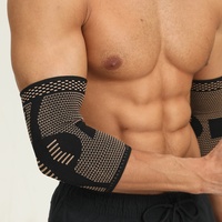 Protège-genoux et chevilles de badminton avec protection complète, soutien élastique aux ions de cuivre, en Spandex et Nylon