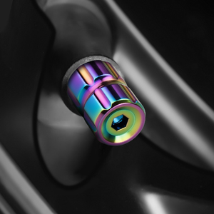 4pcs chống trộm chống bụi màu Bling nhôm lốp xe van Thân mũ điều kiện mới tự động bánh xe lốp không khí thân cây Bìa - Product Image 2