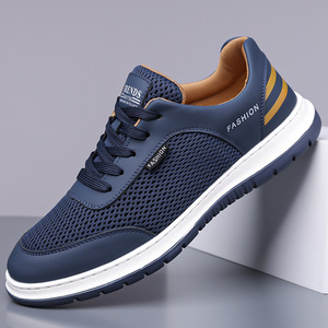 Men's Summer Casual Shoes Breathable Mesh Sneakers Soft Sole <b>Low</b> <b>Heel</b> Leisure Sport Shoes - Product Image 1