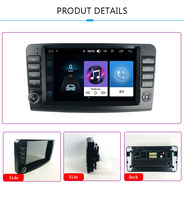 Autoradio Android 14 2DIN 9 pouces avec lecteur vidéo, GPS, DSP et aide à la marche arrière pour Mercedes Benz ML GL ML280 W164 ML350 ML500 GL320