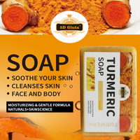 Ensemble au Curcuma Anti-Acné et Anti-Taches Foncées, Crème Éclaircissante Visage, Sérum Blanchissant et Lait Corporel au Curcuma, Kit de Soins pour Peau Noire