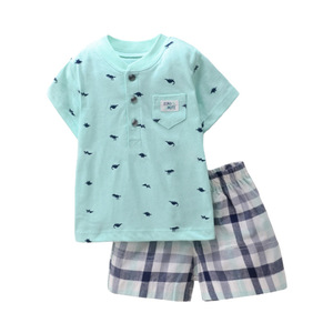 Ropa <span class=keywords><strong>de</strong></span> verano para niños, pantalones cortos <span class=keywords><strong>de</strong></span> manga corta para bebé, camiseta, traje <span class=keywords><strong>de</strong></span> dos piezas, novedad <span class=keywords><strong>de</strong></span> 2021 - Product Image 5