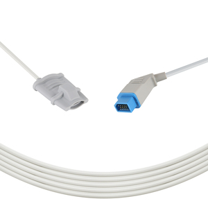 Caremed Spo2 Sensor Volwassen Zachte Siliconen Sensor Compatibel <span class=keywords><strong>Nihon</strong></span> <span class=keywords><strong>Kohden</strong></span> BSM-6000 14 Pin Spo2 De Sonde Voor Patiënt Monitors - Product Image 1