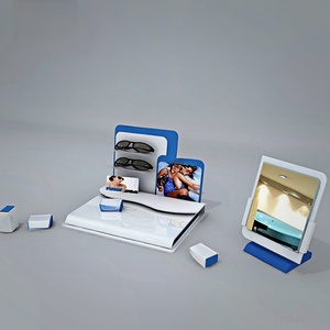 S Kính mát Kính mát Acrylic hiển thị truy cập khóa trường hợp tủ kính que đứng Kính mắt Máy tính để bàn kính giá - Product Image 4