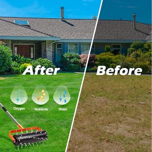 Nouvelle vente chaude Rolling Lawn Punch Punch Multifonctionnel détachable Garden Garden Soil Loosener - Product Image 6