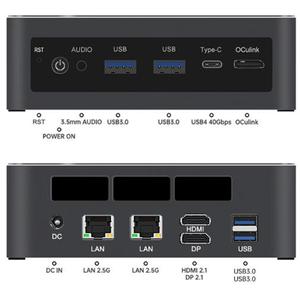Mini PC con AMD Ryzen 9 <span class=keywords><strong>6900HX</strong></span>/ R7 7840HS/R9 7940HS/R7-8745HS, 8GB/16GB de Memoria, WIFI6, DDR5, Windows 11, NUC AI - Product Image 3