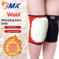 Genouillères thermiques en laine pour l'hiver, doublées de polaire, épaisses, coupe-vent, résistantes au froid, chauffe-jambes pour moto, scooter électrique