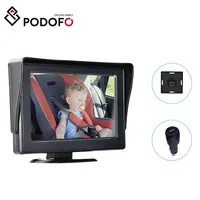 4.3 "Video di monitoraggio del bambino dell'automobile con lo specchio del parasole per la visualizzazione del bambino che inverte aiuto