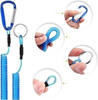 Longe de sécurité pour outil élastique en acier inoxydable robuste accessoires de pêche à corde rétractable pour la position de la rivière