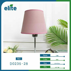 Elegante Design europeo antico paralume rosa paralume in tessuto moderno per decorazioni per la casa lampada in metallo fornitore all'ingrosso - Product Image 1