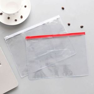 Offre Spéciale – Qualité Supérieure, Meilleur Prix – Pochettes A4 en Plastique Transparent avec Fermeture Éclair et Poche pour Étiquette – Réutilisables - Product Image 4