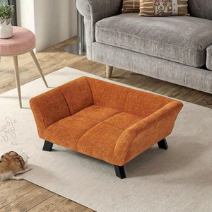 Cuccia per Cani in Metallo Solido Sostenibile con Rivestimento in Velluto Design Rotondo Dimensioni Personalizzabili per Gatti e Cani - Arredamento per Soggiorno - Product Image 2