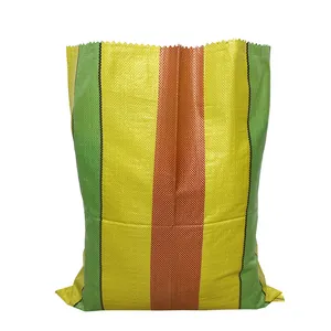 Colorful Pp Woven Bags Packaging Supplier Wholesale Polypropylene Rice Sack Laminated Pp Woven Bag