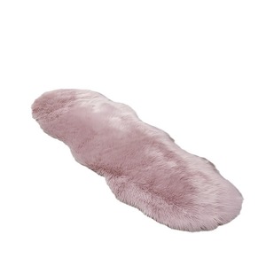 Imitation Wool Round Rug Mat Non Slip For Bedroom Living Room Home Use Solid Color Floor <b>Cushion</b> Seat <b>Pad</b> - Product Image 5