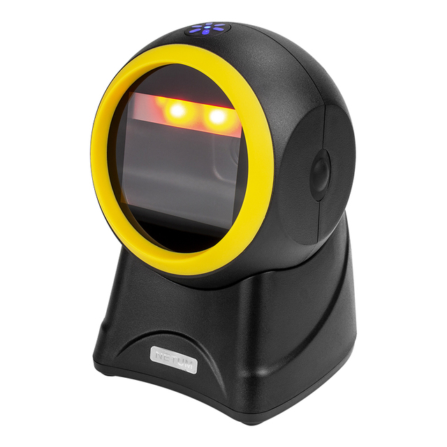 1d 2d Desktop Barcode Scanner Omnidirectional for Supermarket Phone Screen Hands-free Automatic Sensing Usb Barcode Platform